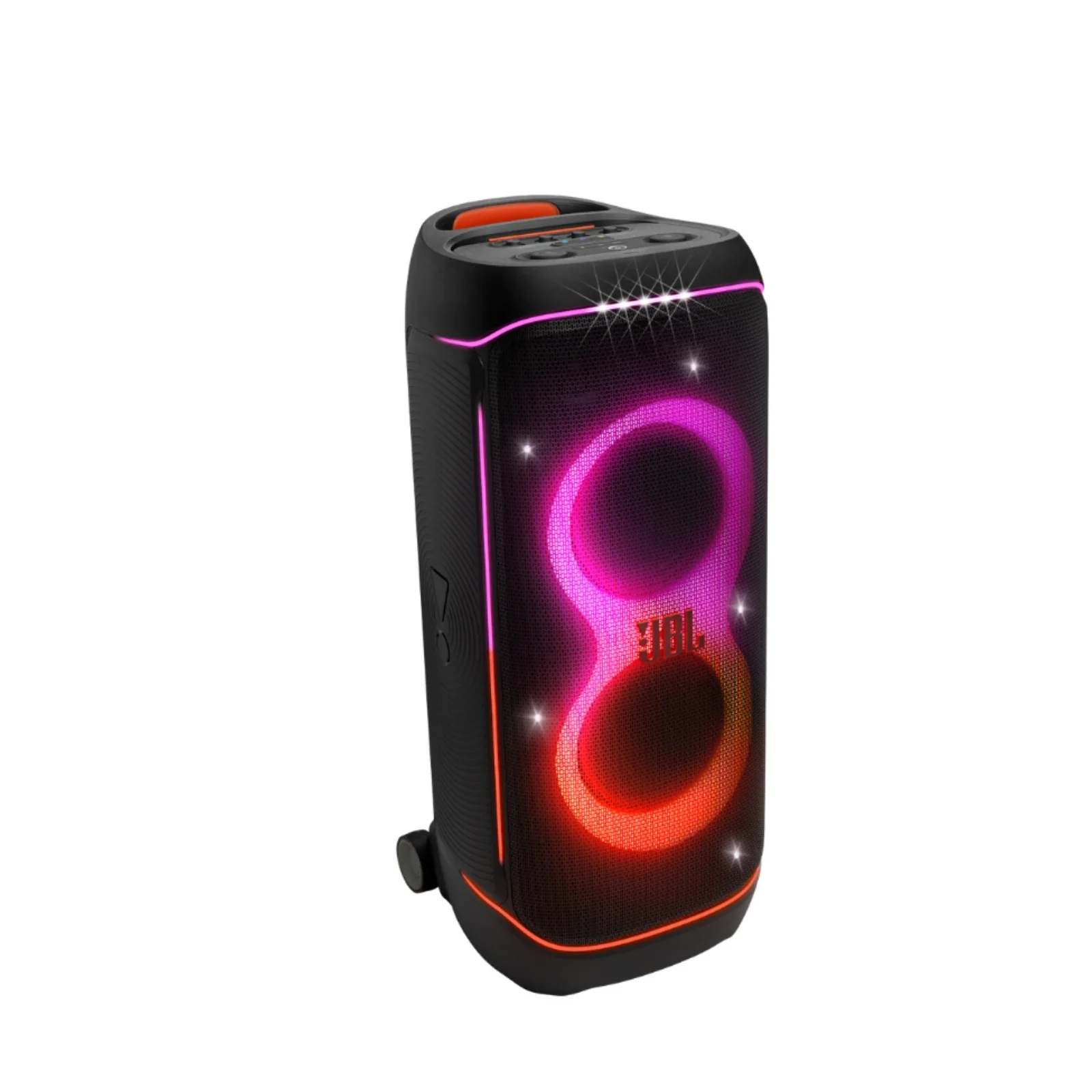 PartyBox 710 con show de luces LED encendido, color negro